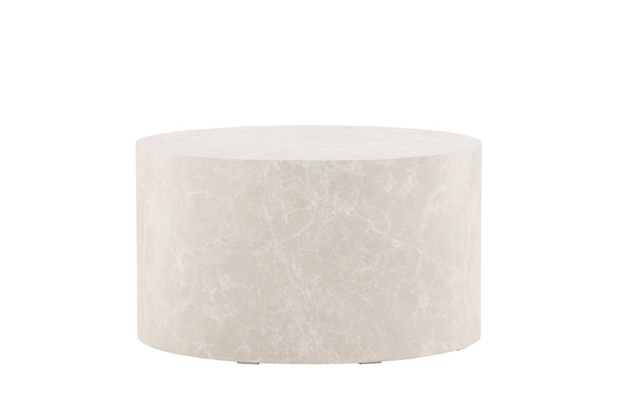 VENTURE DESIGN York sofabord, rund - beige MDF (80)