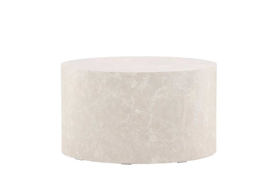 VENTURE DESIGN York sofabord, rund - beige MDF (80)