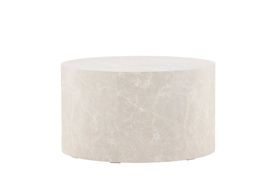 VENTURE DESIGN York sofabord, rund - beige MDF (80)