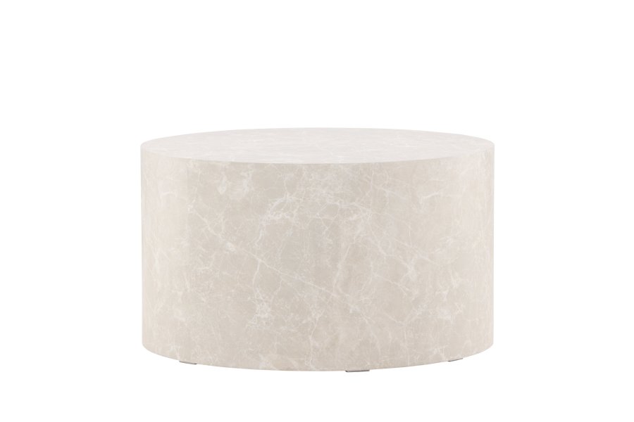 VENTURE DESIGN York sofabord, rund - beige MDF (80)