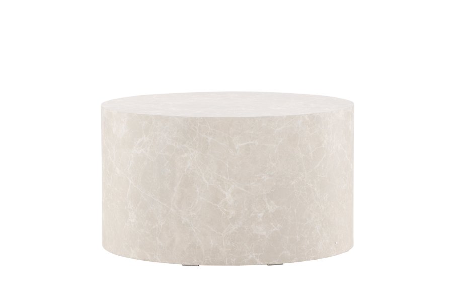 VENTURE DESIGN York sofabord, rund - beige MDF (80)