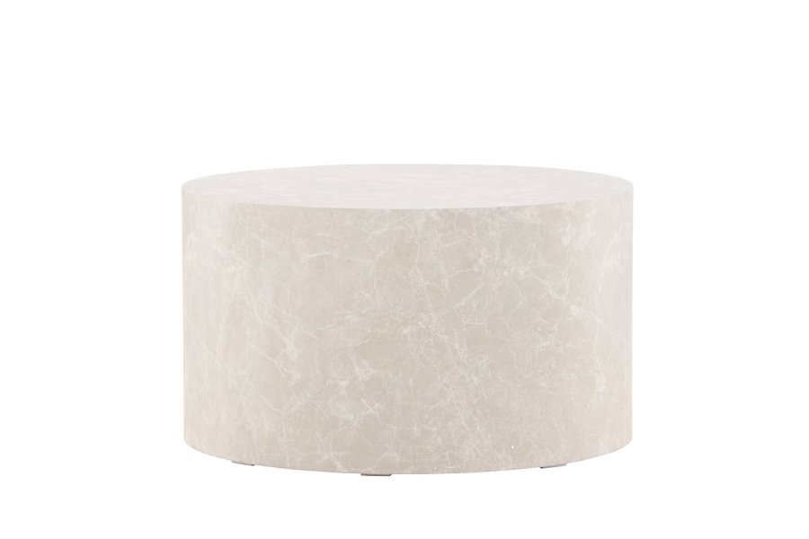 VENTURE DESIGN York sofabord, rund - beige MDF (80)