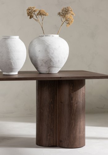 VENTURE DESIGN Olivia sofabord, rektangulr - mocca 3D-papir MDF (60x120)