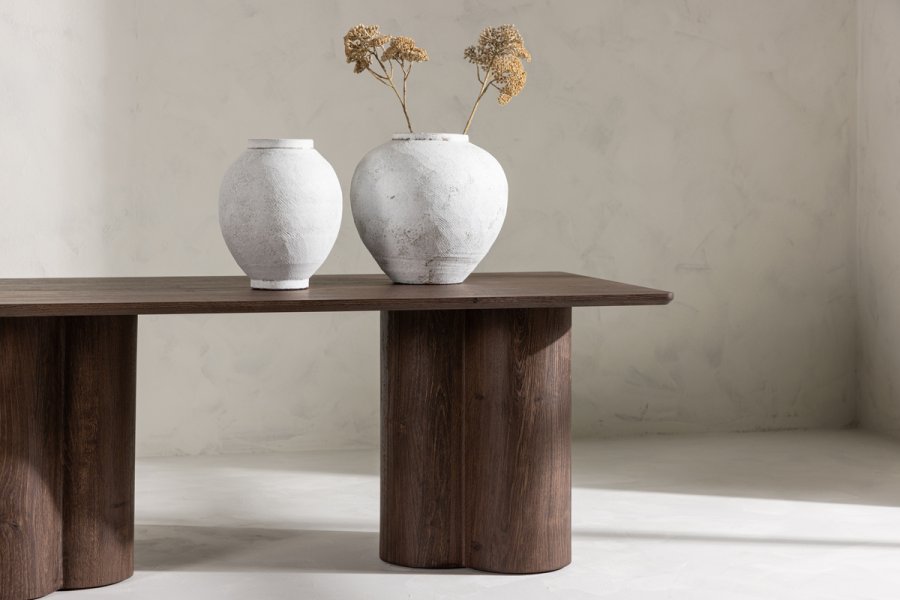 VENTURE DESIGN Olivia sofabord, rektangulr - mocca 3D-papir MDF (60x120)