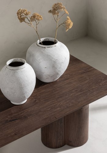 VENTURE DESIGN Olivia sofabord, rektangulr - mocca 3D-papir MDF (60x120)