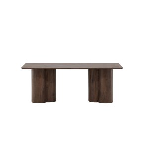 VENTURE DESIGN Olivia sofabord, rektangulr - mocca 3D-papir MDF (60x120)