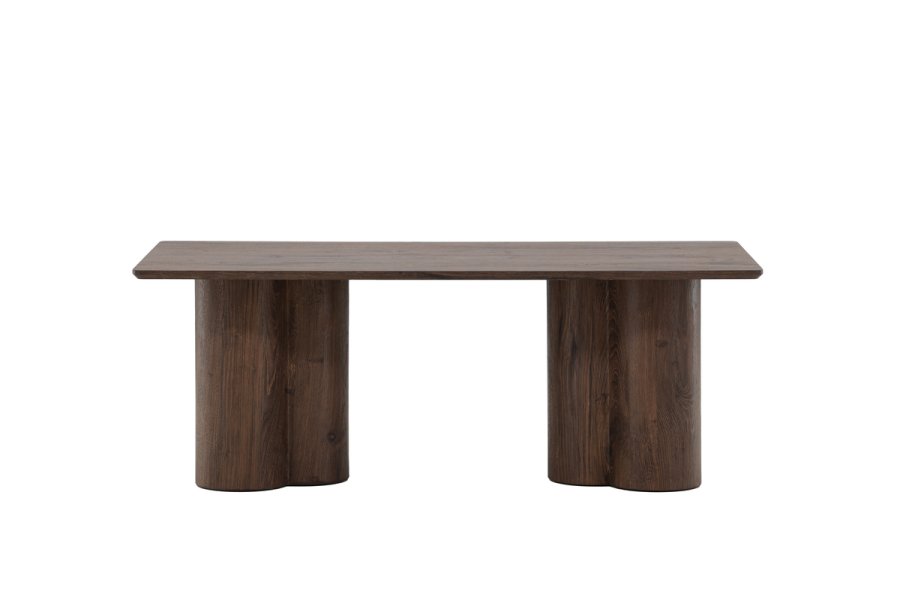 VENTURE DESIGN Olivia sofabord, rektangulr - mocca 3D-papir MDF (60x120)