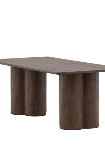 VENTURE DESIGN Olivia sofabord, rektangulr - mocca 3D-papir MDF (60x120)