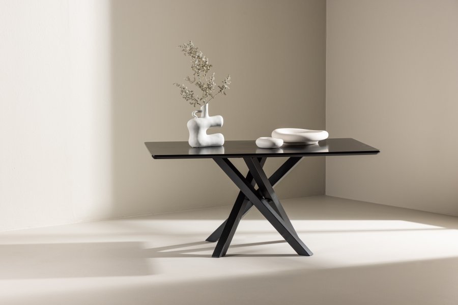 VENTURE DESIGN Piazza sofabord, rektangulr - sort MDF (60x100)