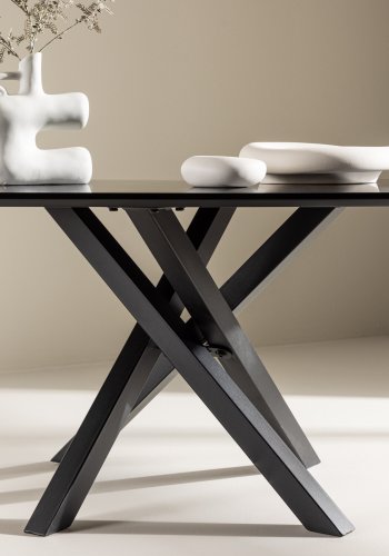 VENTURE DESIGN Piazza sofabord, rektangulr - sort MDF (60x100)