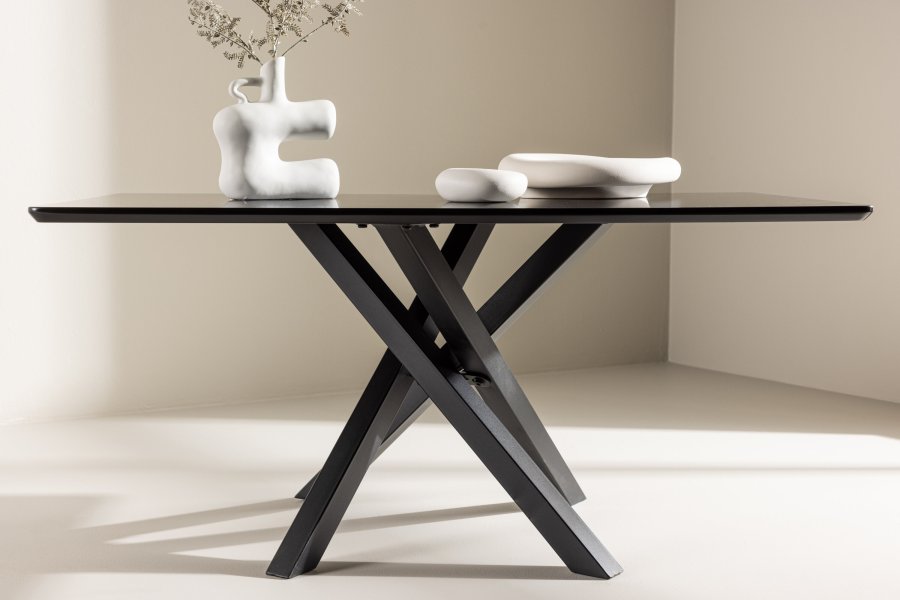 VENTURE DESIGN Piazza sofabord, rektangulr - sort MDF (60x100)