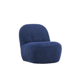 VENTURE DESIGN Mahla loungestol - marinebl polyester fljl og plastik