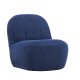 VENTURE DESIGN Mahla loungestol - marinebl polyester fljl og plastik
