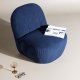 VENTURE DESIGN Mahla loungestol - marinebl polyester fljl og plastik