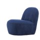 VENTURE DESIGN Mahla loungestol - marinebl polyester fljl og plastik