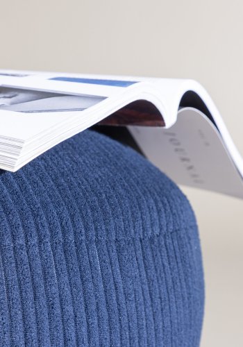 VENTURE DESIGN Mahla loungestol - marinebl polyester fljl og plastik