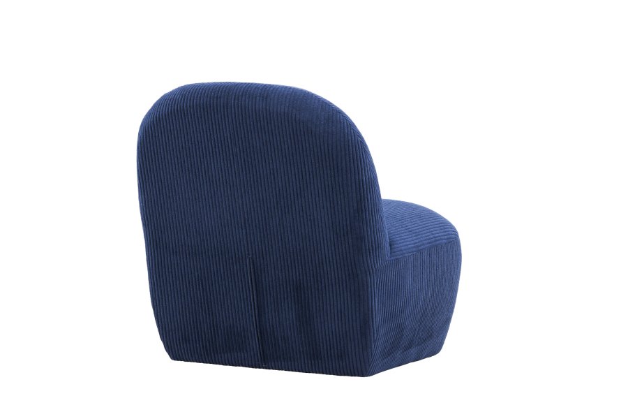 VENTURE DESIGN Mahla loungestol - marinebl polyester fljl og plastik