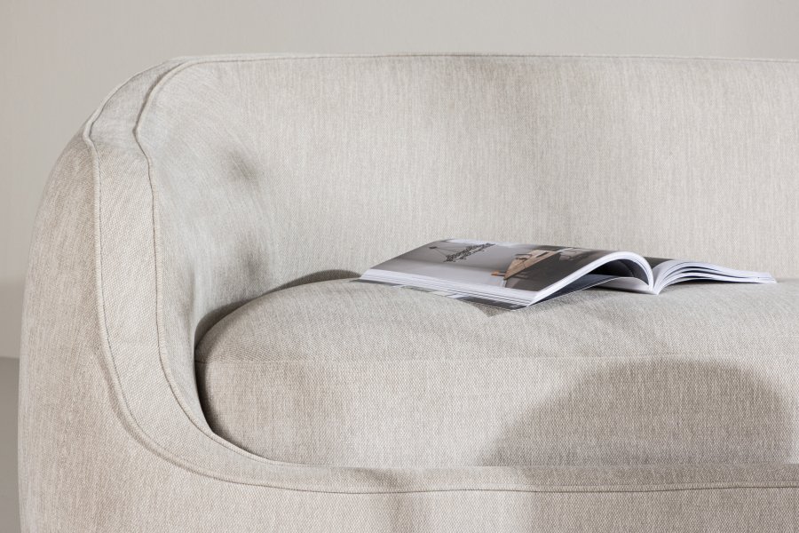 VENTURE DESIGN Elio 3 pers. sofa - lysegr polyester