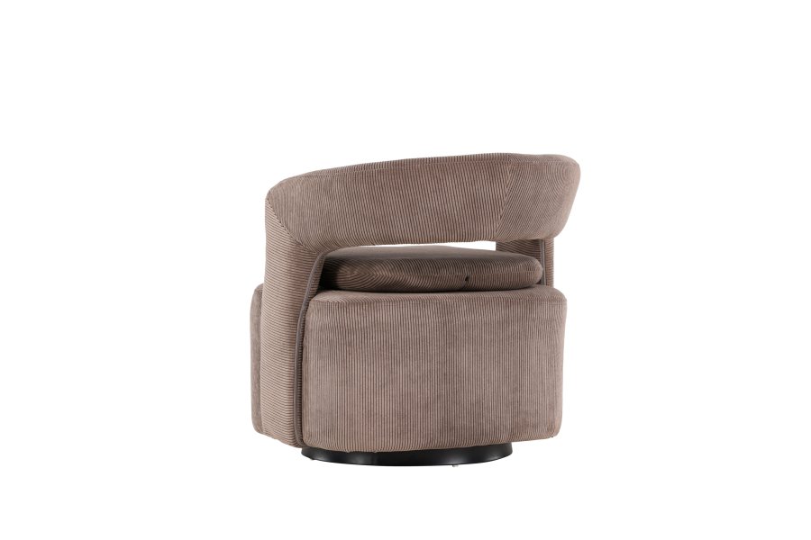 VENTURE DESIGN Laurel lnestol, m. armln - brun Manchester fljl og stl