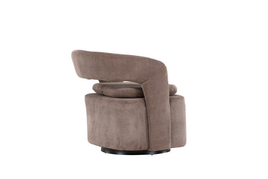 VENTURE DESIGN Laurel lnestol, m. armln - brun Manchester fljl og stl