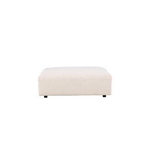 VIND COLLECTION Mavi modul sofa puf, kvadratisk - beige polyester og tr (105x105)