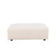 VIND COLLECTION Mavi modul sofa puf, kvadratisk - beige polyester og tr (105x105)