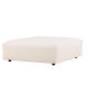 VIND COLLECTION Mavi modul sofa puf, kvadratisk - beige polyester og tr (105x105)