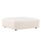 VIND COLLECTION Mavi modul sofa puf, kvadratisk - beige polyester og tr (105x105)