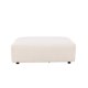 VIND COLLECTION Mavi modul sofa puf, kvadratisk - beige polyester og tr (105x105)