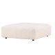 VIND COLLECTION Mavi modul sofa puf, kvadratisk - beige polyester og tr (105x105)