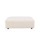 VIND COLLECTION Mavi modul sofa puf, kvadratisk - beige polyester og tr (105x105)