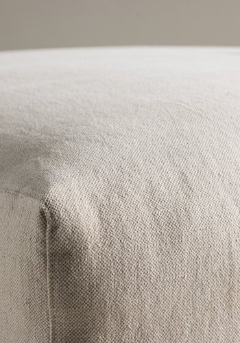 VIND COLLECTION Mavi modul sofa puf, kvadratisk - beige polyester og tr (105x105)