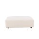 VIND COLLECTION Mavi modul sofa puf, kvadratisk - beige polyester og tr (105x105)