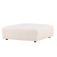 VIND COLLECTION Mavi modul sofa puf, kvadratisk - beige polyester og tr (105x105)