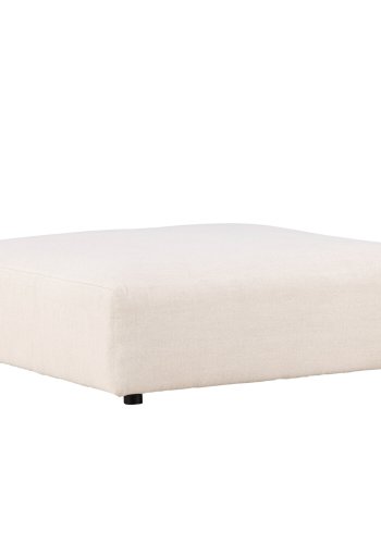 VIND COLLECTION Mavi modul sofa puf, kvadratisk - beige polyester og tr (105x105)