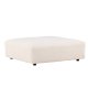 VIND COLLECTION Mavi modul sofa puf, kvadratisk - beige polyester og tr (105x105)