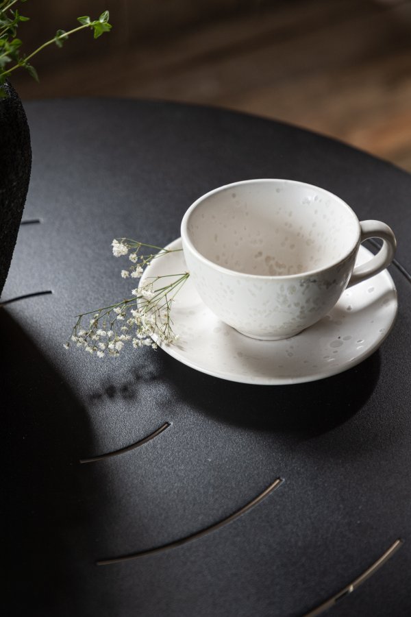 VENTURE DESIGN Bacong udendrs cafébord, rund - sort stl (60)