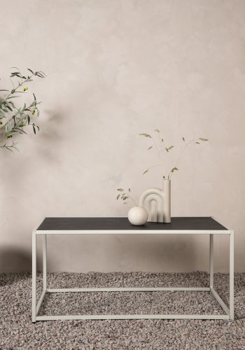 VENTURE DESIGN Siaton udendrs loungebord, rektangulr - mrkegr og hvid (60x110)