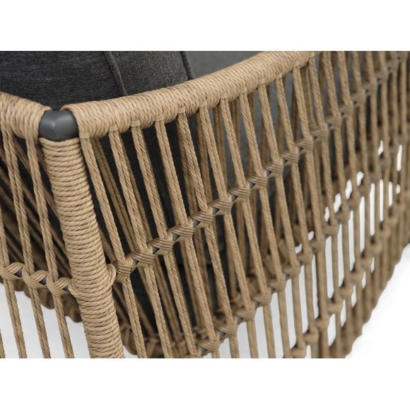 Cayman loungest, m. 1 bord, 1 sofa, 2 stole, hynder - rattan og antracitgr aluminium