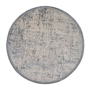 TEPPI Notta 1121 gulvtppe, rund - beige/gr polyester (100)