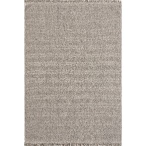 TEPPI Vlora gulvtppe m. frynser, rektangulr - gr polypropylen (100x300)