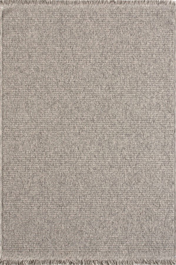 TEPPI Vlora gulvtppe m. frynser, rektangulr - gr polypropylen (100x300)