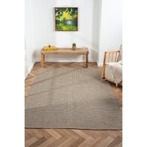 TEPPI Friolero gulvtppe m. mnster, rektangulr - multifarvet jute (160x230)