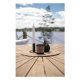 VENTURE DESIGN rund Mexico havebord - natur teaktr og hvid aluminium (140)