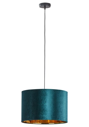 TK Tercino loftlampe 380 - guld og grn stof