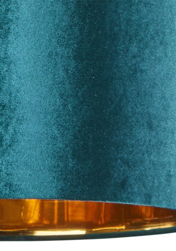 TK Tercino loftlampe 380 - guld og grn stof