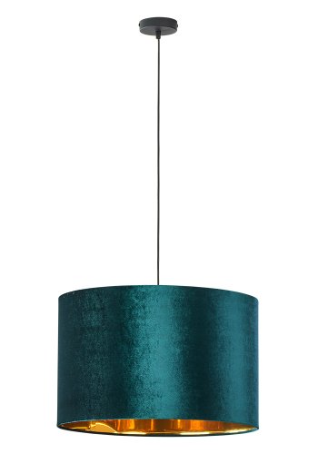 TK Tercino loftlampe 500 - guld og grn stof