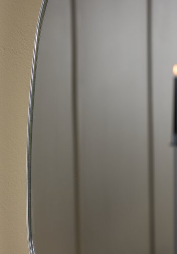 VENTURE DESIGN Askersund vgspejl, organisk - spejlglas og slv aluminium (65x40)