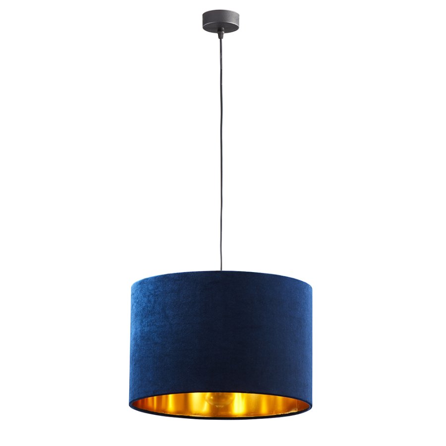 TK Tercino loftlampe 380 - guld og blt stof
