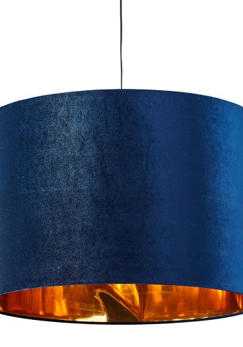 TK Tercino loftlampe 380 - guld og blt stof